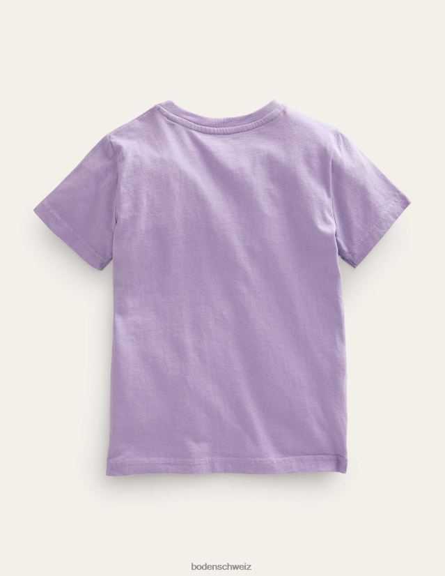 Boden Baby T-Shirt mit Tierfakten VH86PT3374 Kleidung neblige Lavendeleidechse
