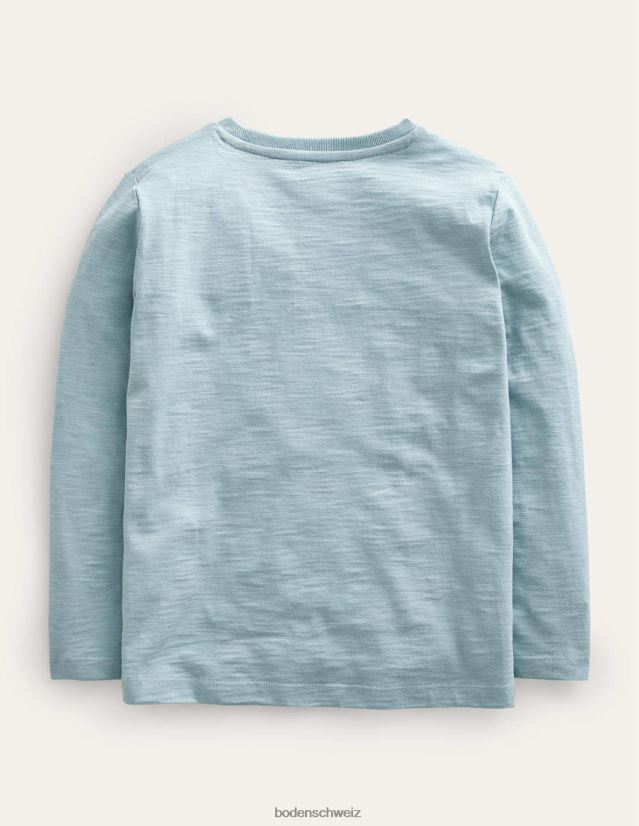 Boden Baby T-Shirt mit aufgesticktem Logo VH86PT397 Kleidung Blauer Hot Dog