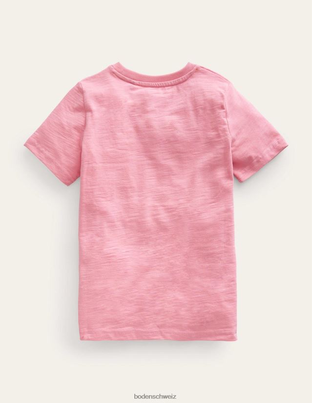 Boden Baby T-Shirt mit metallischem Angel-Print VH86PT396 Kleidung Karussell rosa