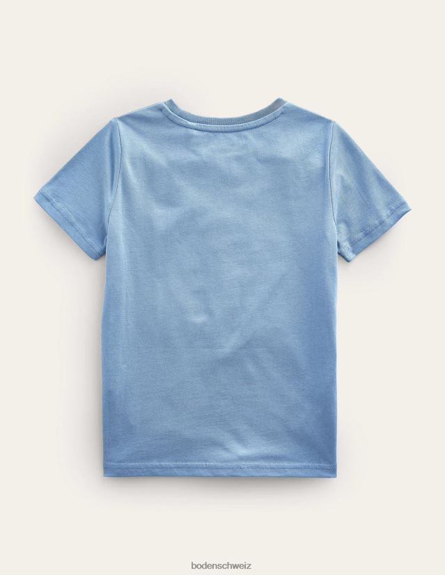 Boden Baby T-Shirt zur Tiererziehung VH86PT3426 Kleidung kieselblaue Insekten