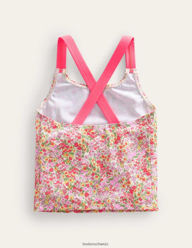 Boden Baby Tankini-Oberteil mit überkreuztem Rücken VH86PT3312 Kleidung Vanilleschote Frühling blumig