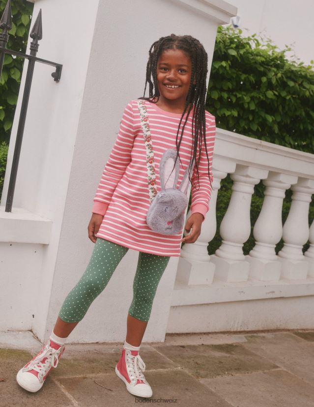 Boden Baby Tunika mit Applikationstaschen VH86PT381 Kleidung Azaleenrosa/Elfenbein