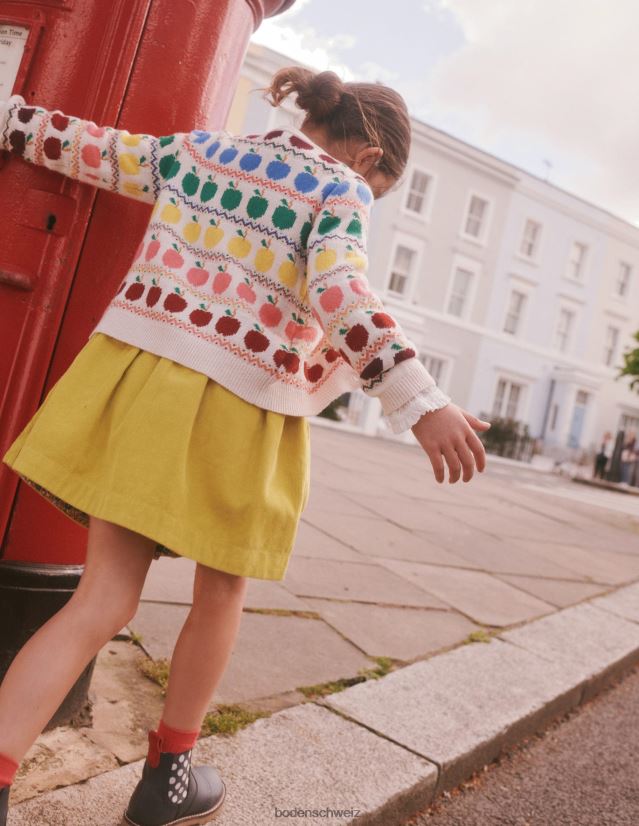 Boden Baby Fair-Isle-Cardigan VH86PT532 Kleidung Elfenbeinäpfel