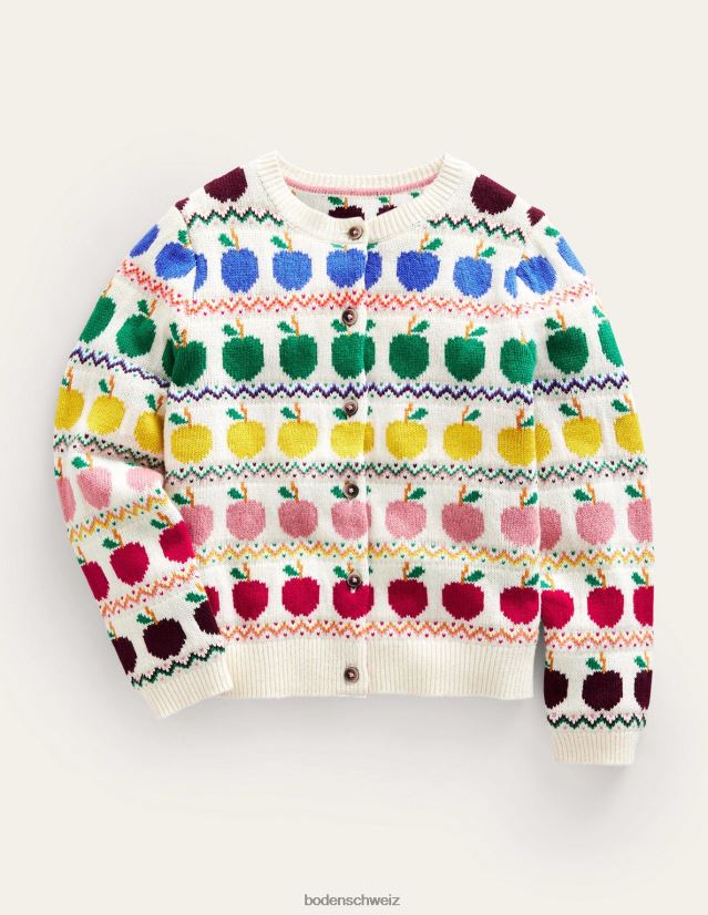 Boden Baby Fair-Isle-Cardigan VH86PT532 Kleidung Elfenbeinäpfel