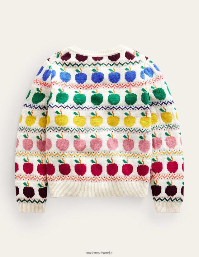 Boden Baby Fair-Isle-Cardigan VH86PT532 Kleidung Elfenbeinäpfel