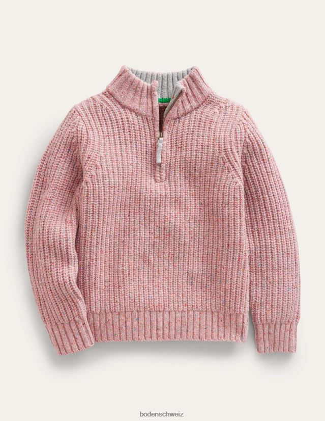 Boden Baby Pullover mit halbem Reißverschluss VH86PT541 Kleidung blassrosa Nissen