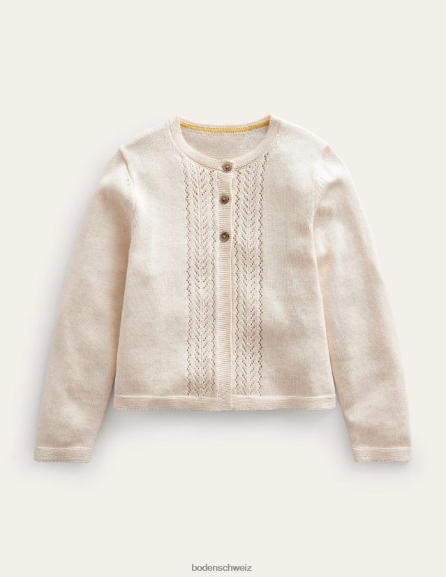 Boden Baby Strickjacke aus Pointelle-Baumwolle VH86PT536 Kleidung naturfarben