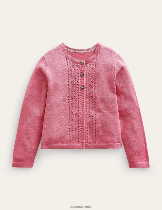 Boden Baby Strickjacke aus Pointelle-Baumwolle VH86PT537 Kleidung Formica rosa