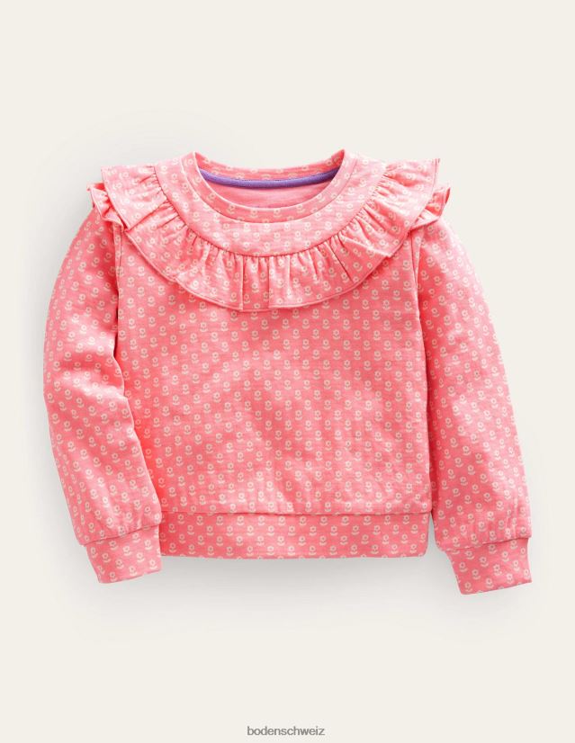 Boden Baby Rüschen-Sweatshirt VH86PT3385 Kleidung Holzapfelrosa blumig