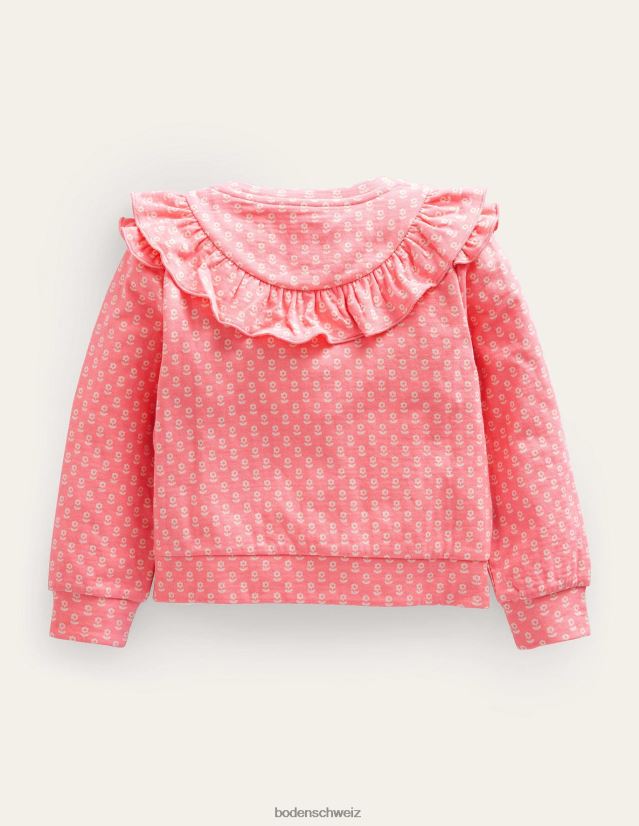 Boden Baby Rüschen-Sweatshirt VH86PT3385 Kleidung Holzapfelrosa blumig