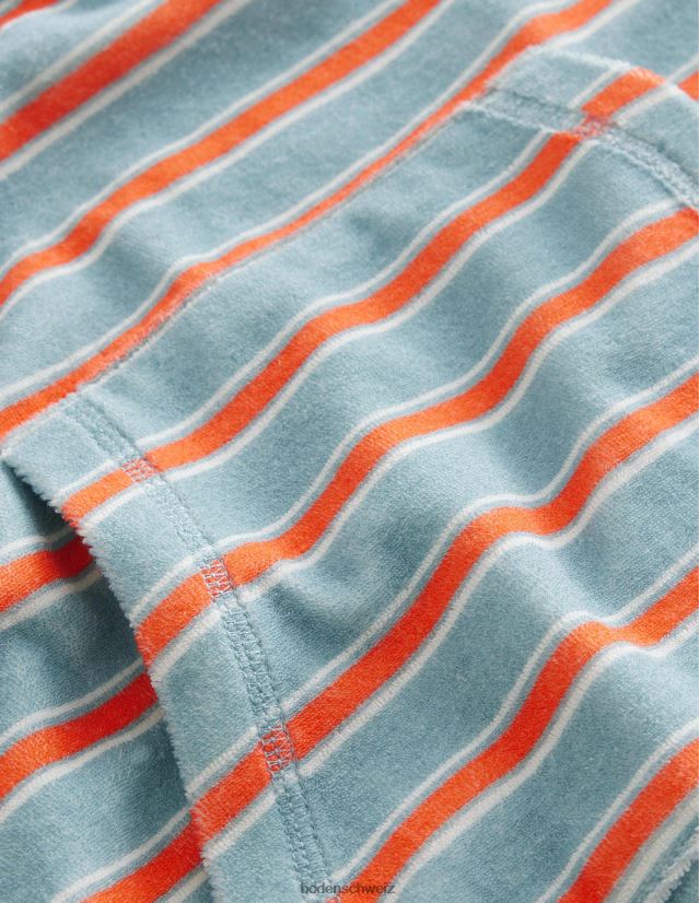 Boden Baby Überwurf aus Frottee VH86PT470 Kleidung Turmalinblau/Orange