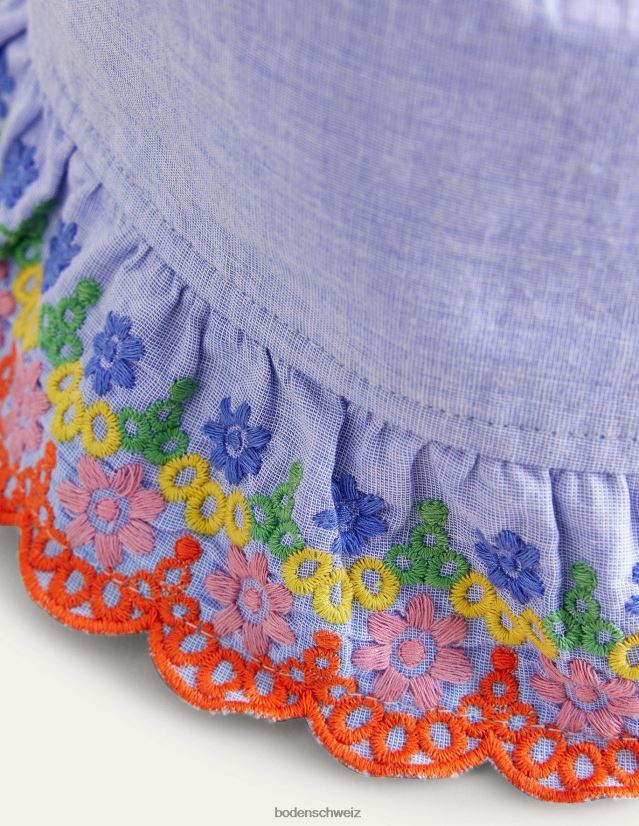 Boden Baby Fischerhut mit Stickerei VH86PT561 Zubehörteil Chambrayblau