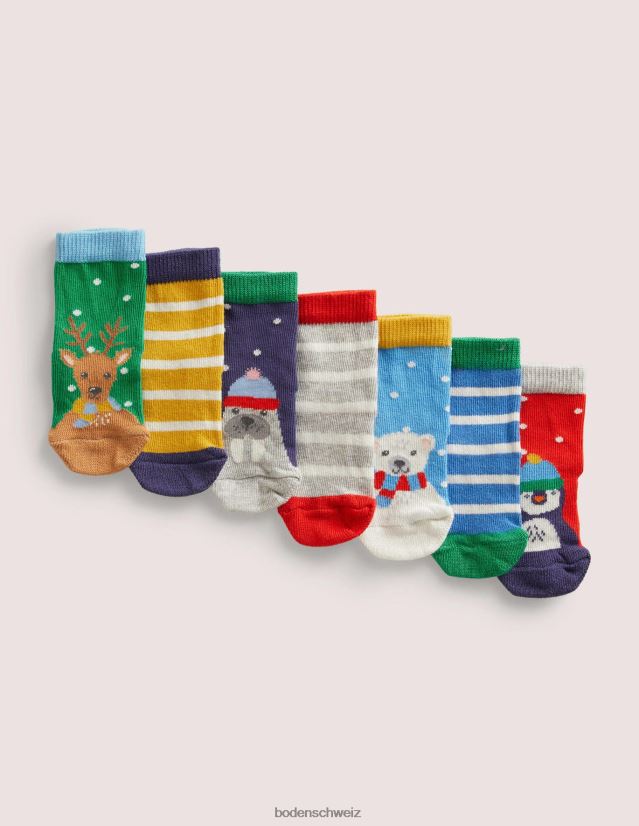 Boden Baby Socken im 7er-Pack VH86PT3308 Zubehörteil Winter-Multi