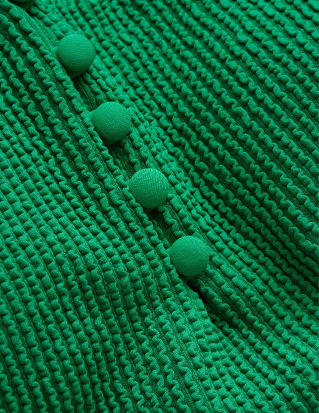 Boden Frauen Badeanzug mit Henley-Struktur VH86PT1771 Kleidung hellgrüne Textur
