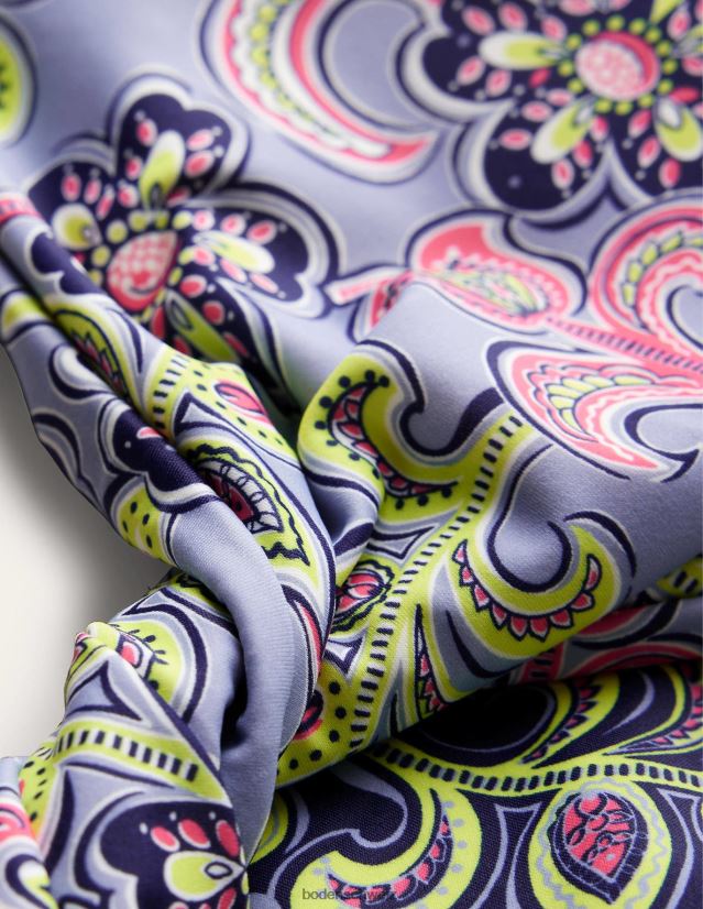 Boden Frauen Badeanzug mit Twist-Detail VH86PT1044 Kleidung Französische Marine und botanische Taverne