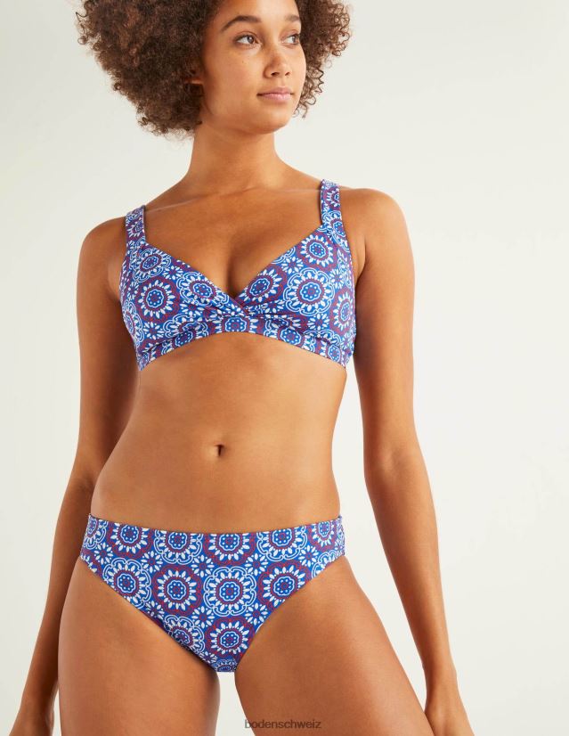 Boden Frauen Bikinihöschen VH86PT2055 Kleidung Edelblau & Sonnenfliese klein