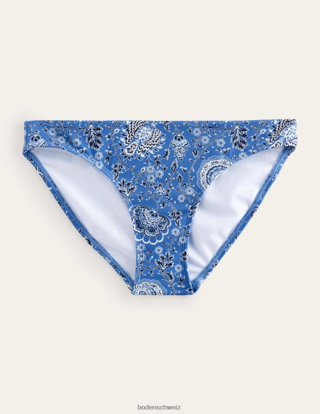 Boden Frauen Bikinihöschen VH86PT296 Kleidung Azurblauer und Gardenienhain