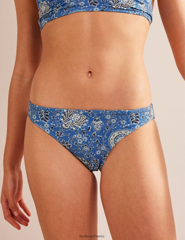 Boden Frauen Bikinihöschen VH86PT296 Kleidung Azurblauer und Gardenienhain