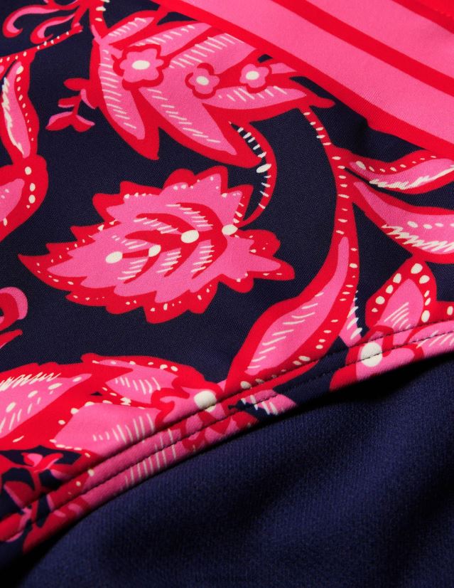 Boden Frauen Bikinihose mit Einsätzen VH86PT2059 Kleidung französische Marine und wilde Flora