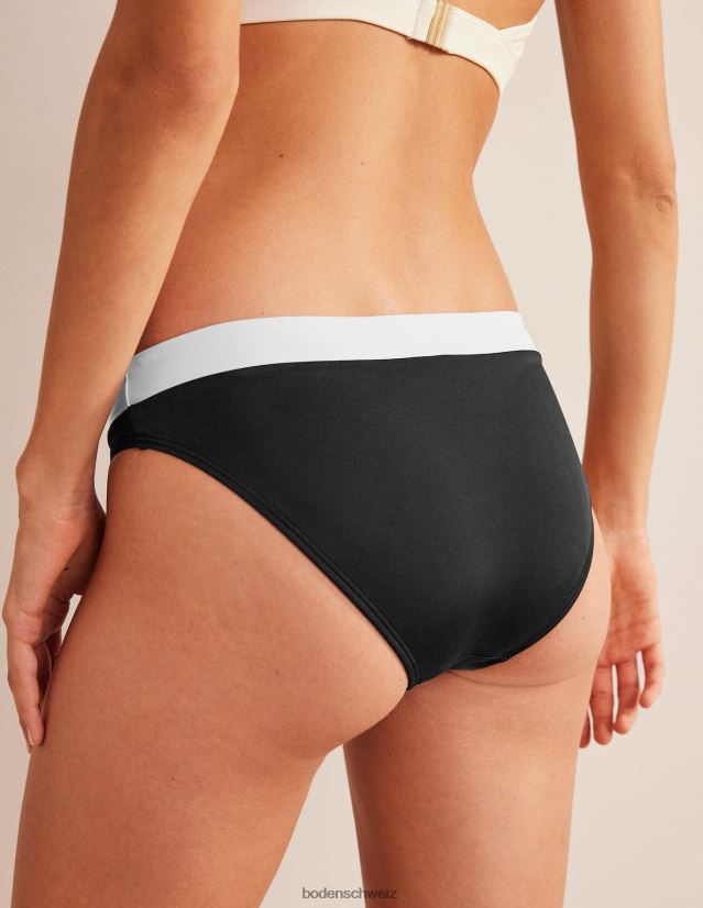 Boden Frauen Bikinihose mit Einsätzen VH86PT307 Kleidung schwarzer Farbblock