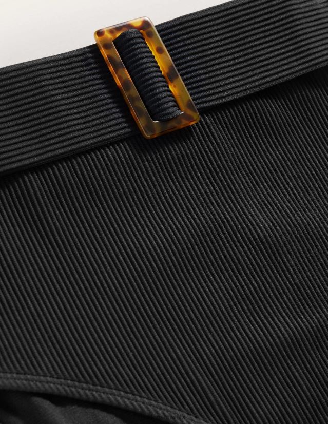 Boden Frauen Bikinihose mit Harzschnalle VH86PT2462 Kleidung Schwarz