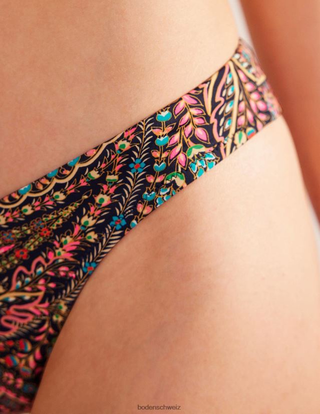 Boden Frauen Bikinihose mit geschwungenem Oberteil VH86PT259 Kleidung Leichte Marine & Palast