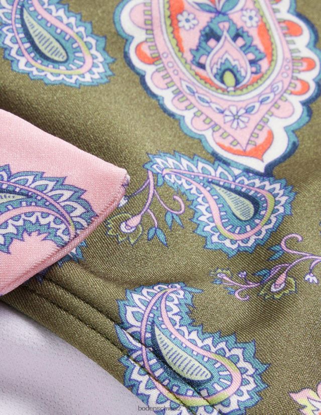 Boden Frauen Bikinihose mit seitlicher Schnürung VH86PT1808 Kleidung Basilikum und Paisley-Kernobst