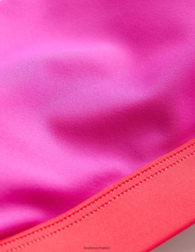 Boden Frauen Bikinioberteil mit quadratischem Ausschnitt VH86PT1980 Kleidung juwelenrosa Farbblock