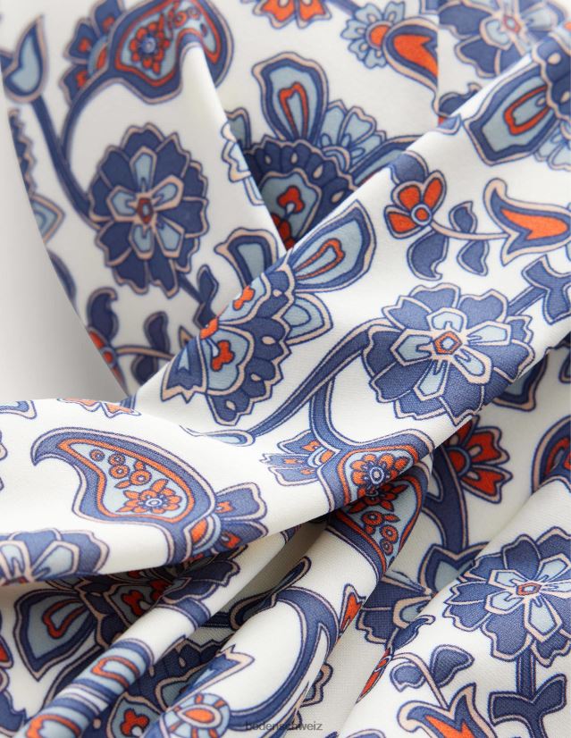 Boden Frauen Capri-Badeanzug in Körbchengröße VH86PT1323 Kleidung Elfenbein und blaues Paisley