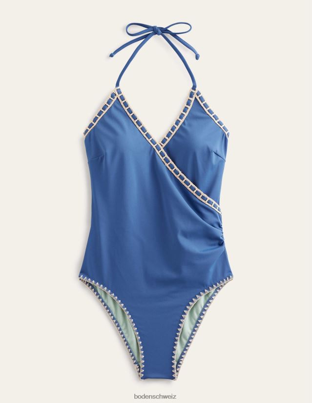 Boden Frauen Gehäkelter Wickelbadeanzug VH86PT1019 Kleidung Globus