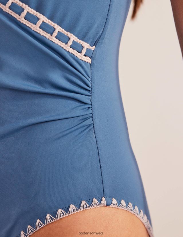 Boden Frauen Gehäkelter Wickelbadeanzug VH86PT1019 Kleidung Globus