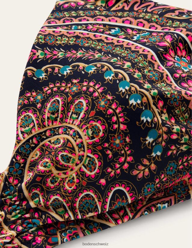 Boden Frauen Gerafftes Bikinioberteil mit V-Ausschnitt VH86PT247 Kleidung Leichte Marine & Palast