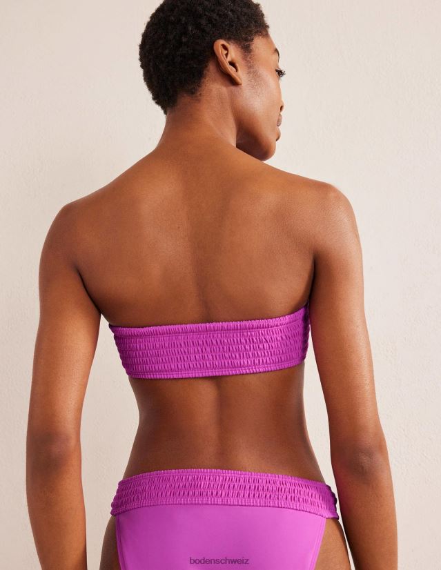 Boden Frauen Gesmoktes Bandeau-Bikinioberteil VH86PT2457 Kleidung tolles Rosa