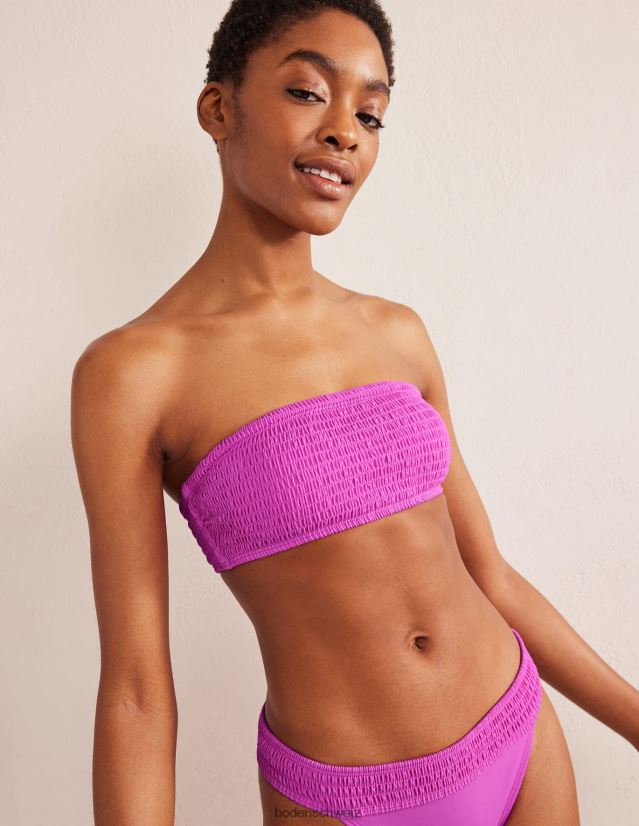 Boden Frauen Gesmoktes Bandeau-Bikinioberteil VH86PT2457 Kleidung tolles Rosa