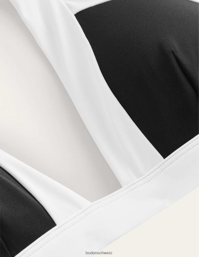 Boden Frauen Ithaca Neckholder-Bikinioberteil VH86PT283 Kleidung schwarzer Farbblock