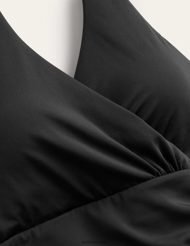 Boden Frauen Levanzo geraffter Neckholder-Badeanzug VH86PT227 Kleidung Schwarz