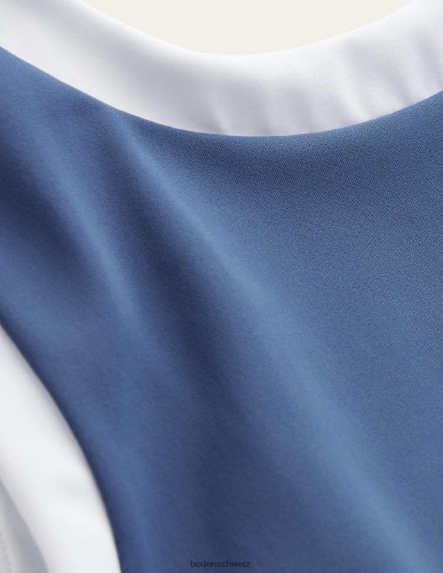 Boden Frauen Racer-Bikinioberteil mit Rundhalsausschnitt VH86PT1680 Kleidung Globus-Farbblock