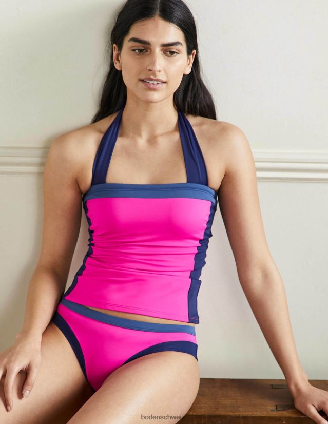 Boden Frauen Santorini-Bikinihose VH86PT2104 Kleidung neonpinker Farbblock