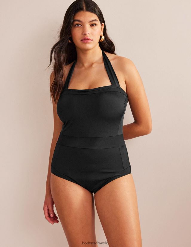 Boden Frauen Santorini Neckholder-Badeanzug VH86PT229 Kleidung Schwarz