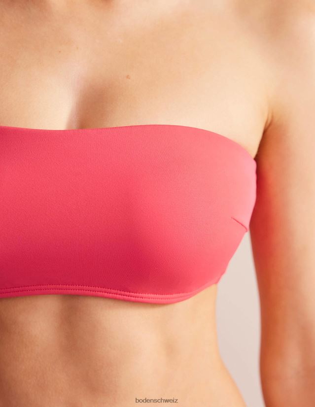 Boden Frauen Stützendes Bandeau-Bikinioberteil VH86PT258 Kleidung rosa Beere