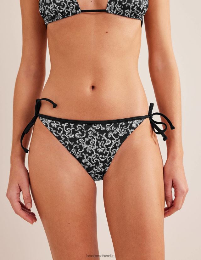 Boden Frauen String-Bikinihose VH86PT1773 Kleidung Nero & Wirbelzweig