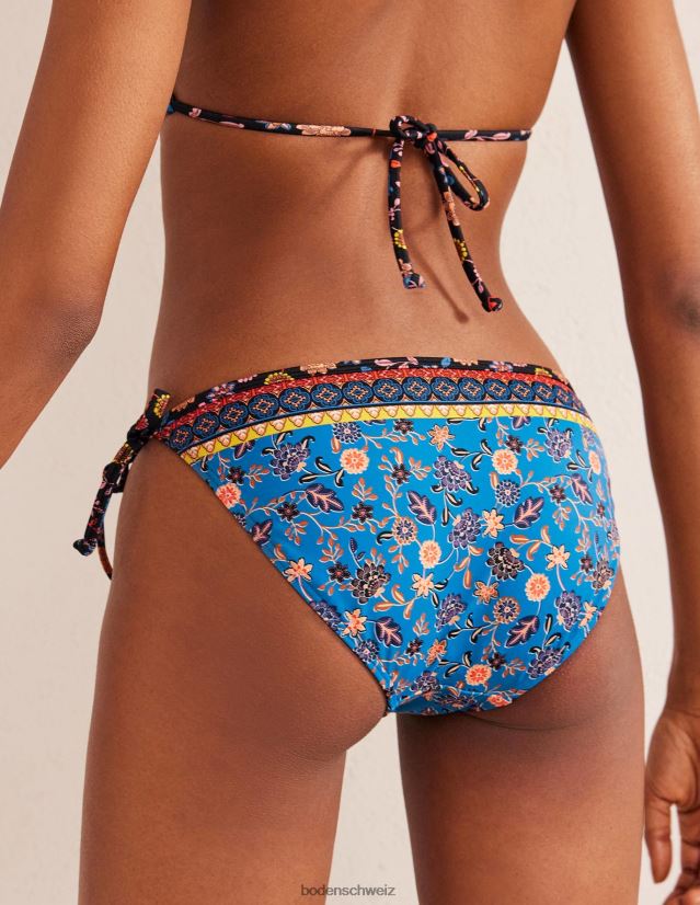 Boden Frauen String-Bikinihose VH86PT2092 Kleidung Baleineblau und Lotusblütenblatt