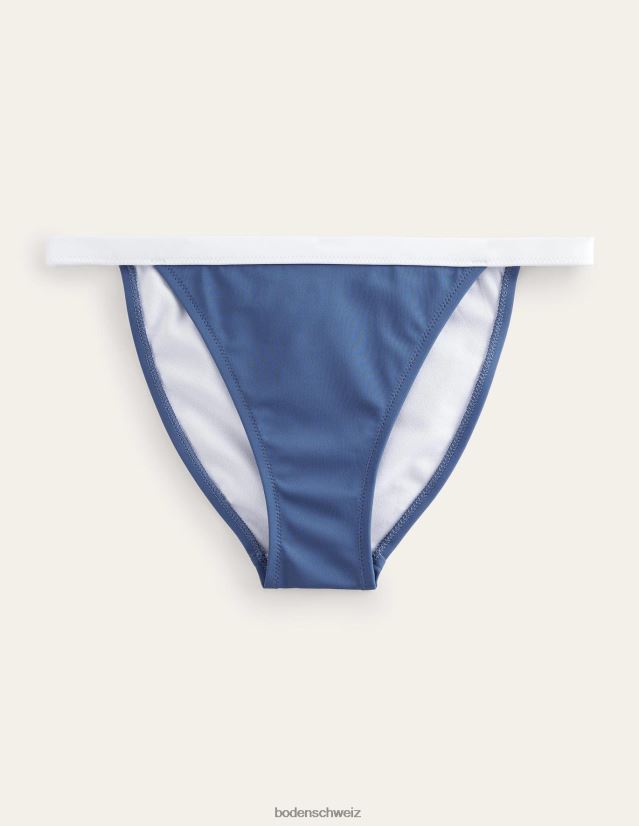 Boden Frauen Tanga-Bikinihose VH86PT1883 Kleidung Globus und weißer Farbblock