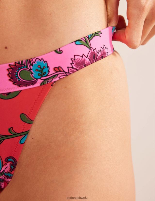 Boden Frauen Tanga-Bikinihose VH86PT305 Kleidung Gewürz rosa blumig