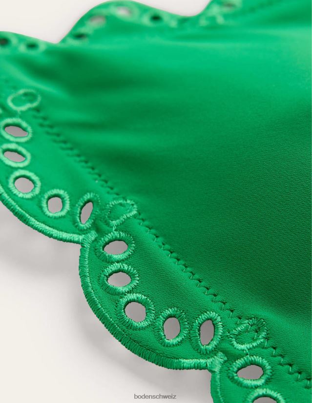 Boden Frauen Triangel-Bikinioberteil mit Stickerei VH86PT253 Kleidung grüner Pfeffer