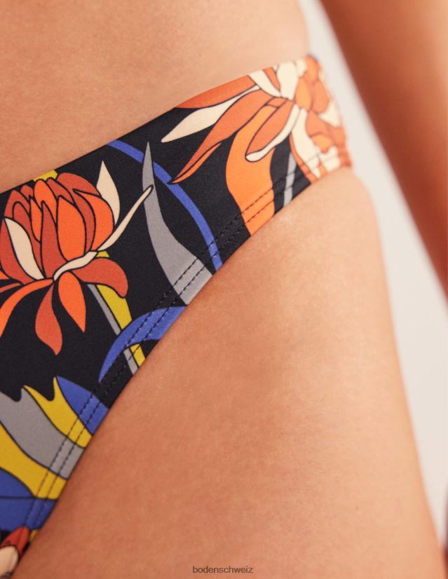 Boden Frauen klassische Bikinihose VH86PT1872 Kleidung Nero & Chrysantheme