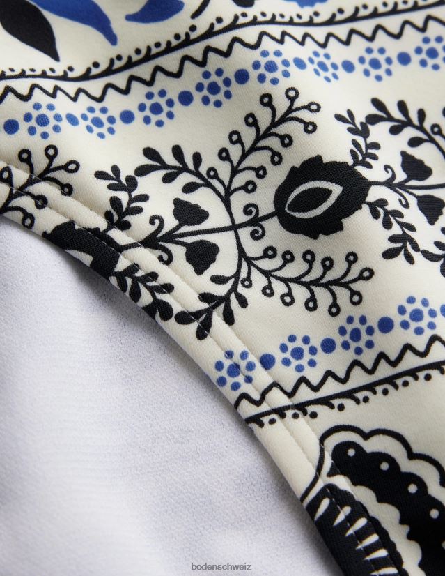 Boden Frauen klassische Bikinihose VH86PT1902 Kleidung Elfenbein und Milos blühen