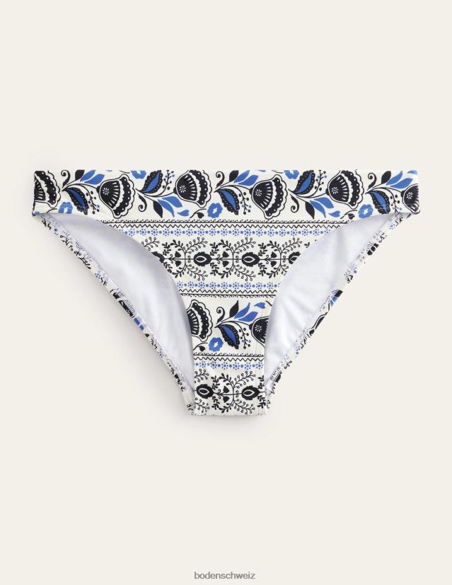 Boden Frauen klassische Bikinihose VH86PT1902 Kleidung Elfenbein und Milos blühen