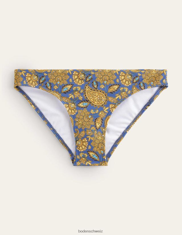 Boden Frauen klassische Bikinihose VH86PT2085 Kleidung Ernte Gold- und Paisley-Terrasse