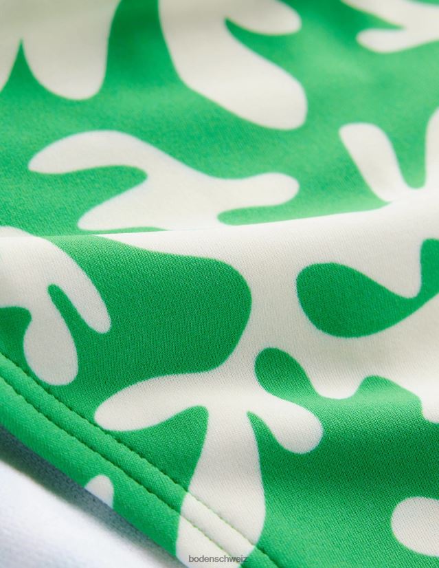 Boden Frauen klassische Bikinihose VH86PT2444 Kleidung grünes und abstraktes Blattwerk